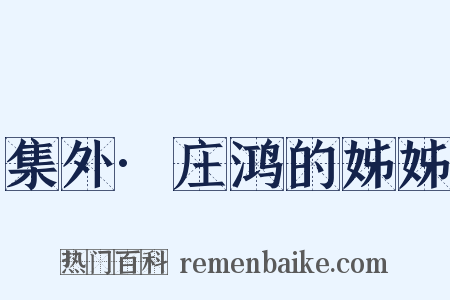 集外·庄鸿的姊姊是什么意思的图片